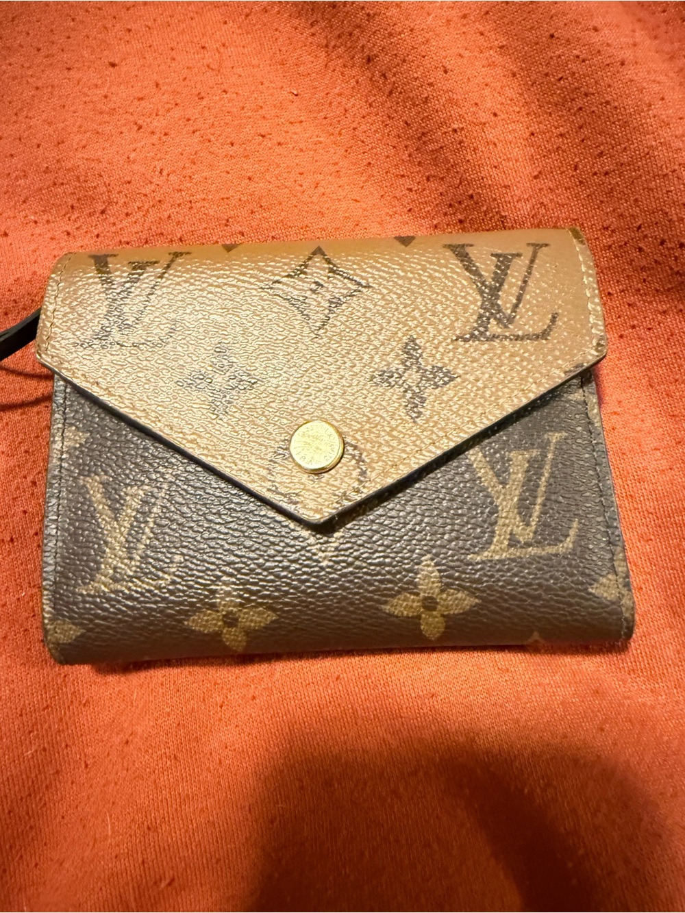 Louis Vuitton Two-Tone Brown & Tan Monogram Envelope Wallet